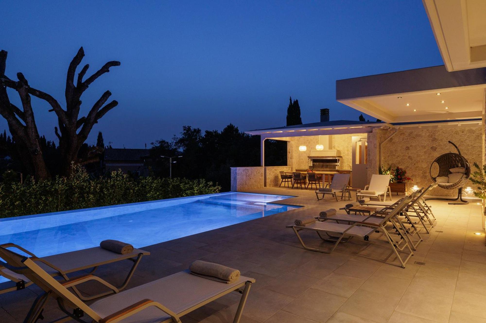 My Mediterranean Corfu Luxury Villa With Private Swimming Pool Kontokali Luaran gambar
