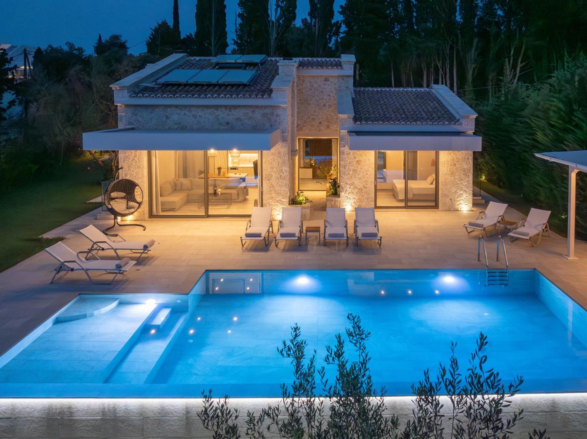 My Mediterranean Corfu Luxury Villa With Private Swimming Pool Kontokali Luaran gambar
